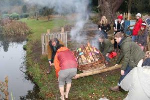 Making the fiery coffin